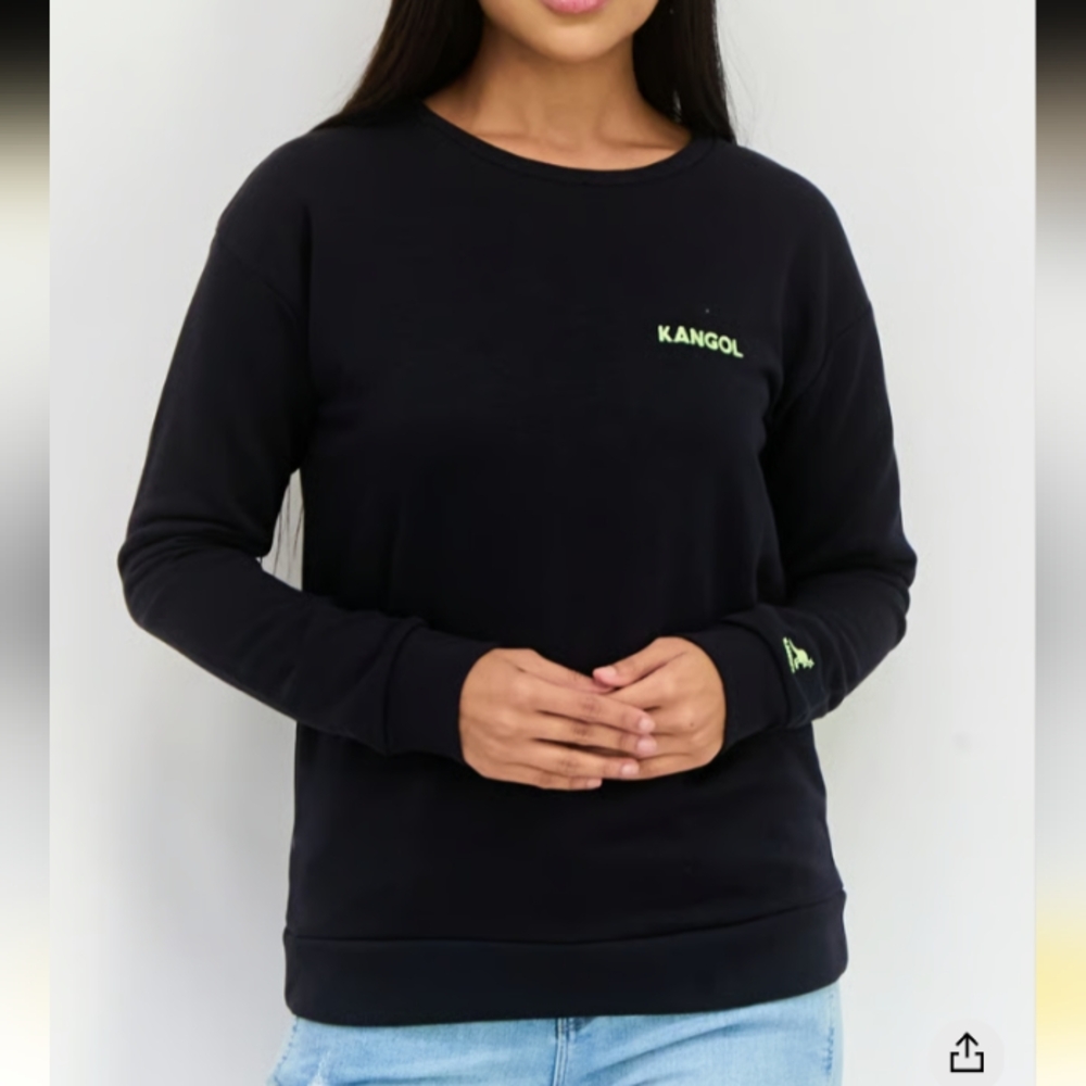 Kangol Embroidered Logo Long Sleeves Sweatshirt